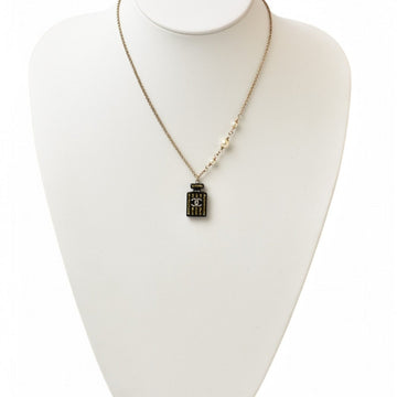 Cc Logo Pendant Necklace Metal