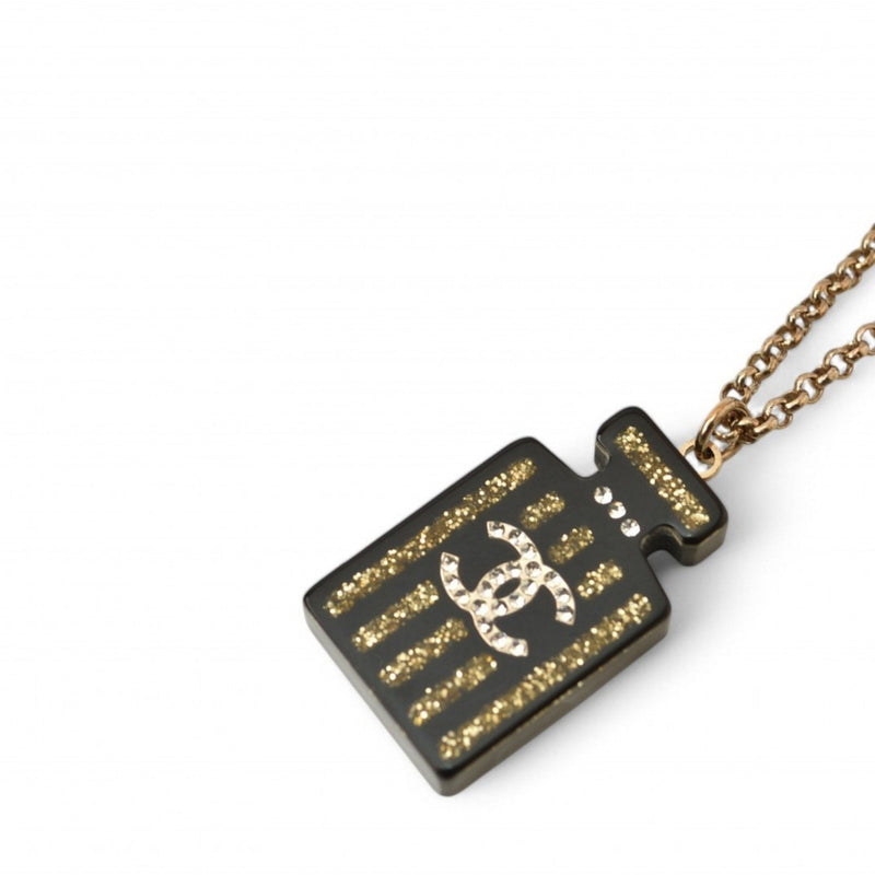 Cc Logo Pendant Necklace Metal