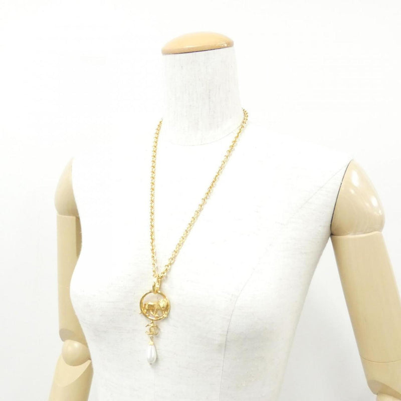 Pendant Necklace Gold With Artificial