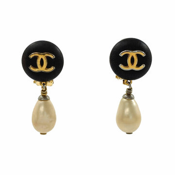 Cc Logo Clip-On Earrings Metal Gold-Tone