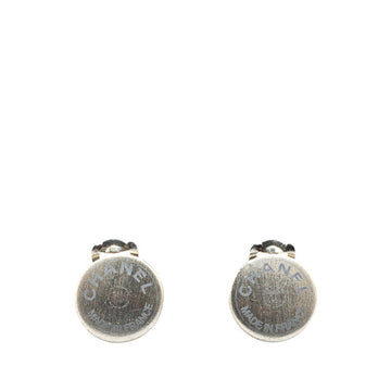 Chanel Earrings Silver-Tone Metal