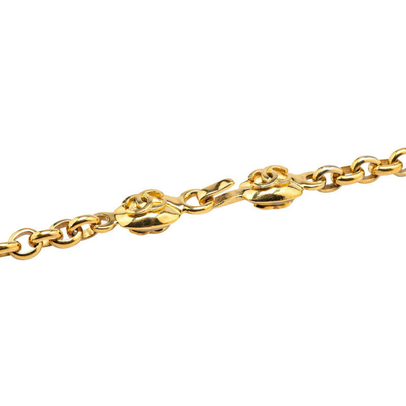 Cc Logo Pendant Necklace Metal