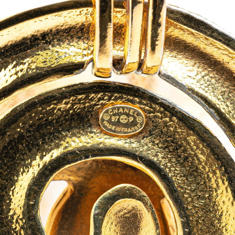 Cc Logo Pendant Necklace Metal