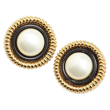 Pearl Clip-On Earrings And Gold
