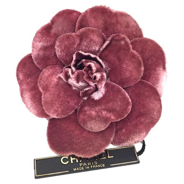 Camellia Corsage Brooch Velvet Pink