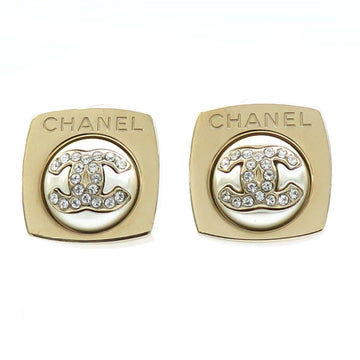 Cc Logo Earrings Gold-Tone Metal Gold-