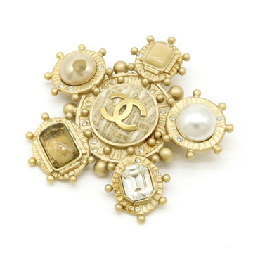 Chanel Cc Logo Brooch Metal