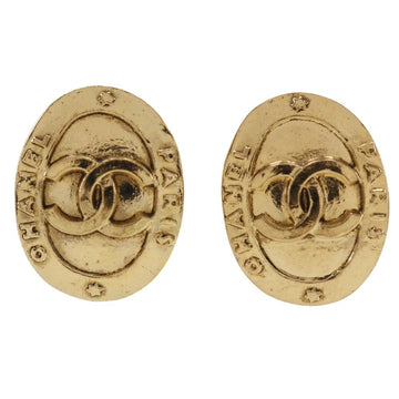 Chanel Cc Logo Clip-On Earrings Metal