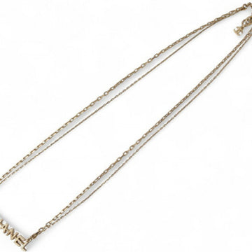 Chanel Pendant Necklace Metal Heart