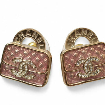 Rhinestone Earrings Gold And