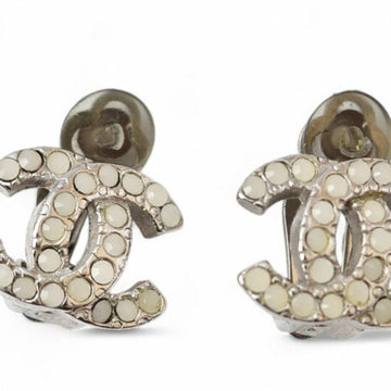 Chanel Earrings Silver-Tone Metal