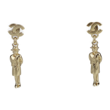 Cc Logo Earrings Gold-Tone Metal Gold-