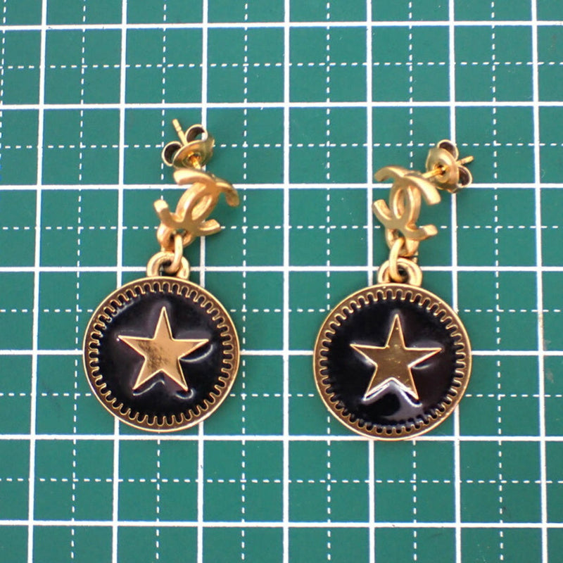 Earrings Gold-Tone Metal