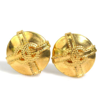 Cc Logo Clip-On Earrings Gold-Tone Metal