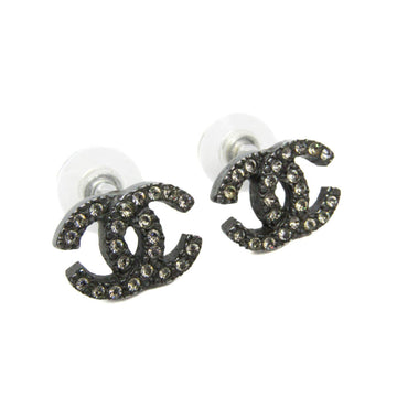 Chanel Earrings Rhinestone Stud