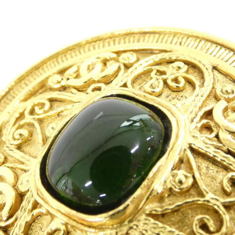 Brooch Gold And Green