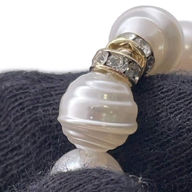 Cc Logo Pendant Necklace Gold-Tone Metal