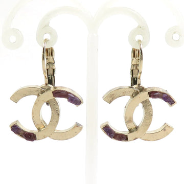 Cc Logo Earrings Gold-Tone Metal Gold-
