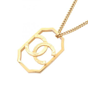 Cc Logo Pendant Necklace Metal