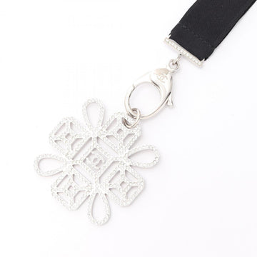 Cc Logo Pendant Necklace Sterling Silver