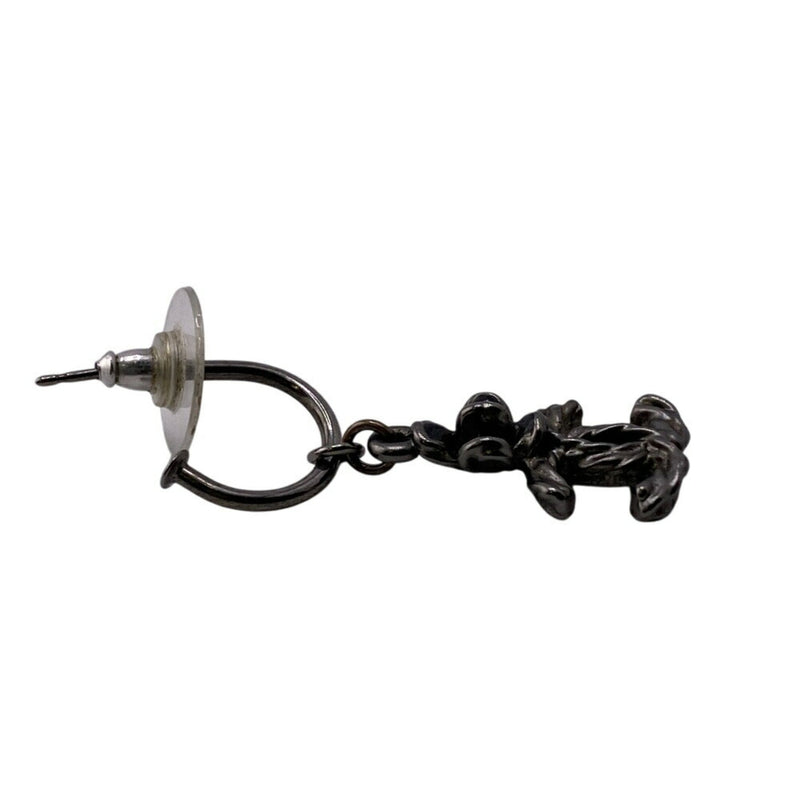 Cc Logo Flower Single Earring Sterling