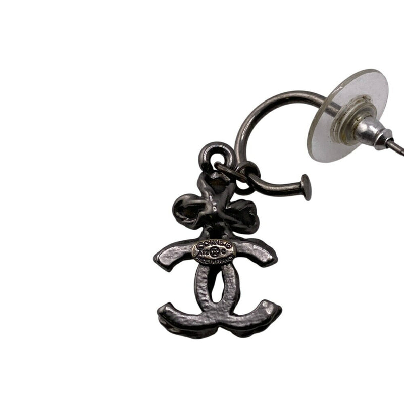 Cc Logo Flower Single Earring Sterling