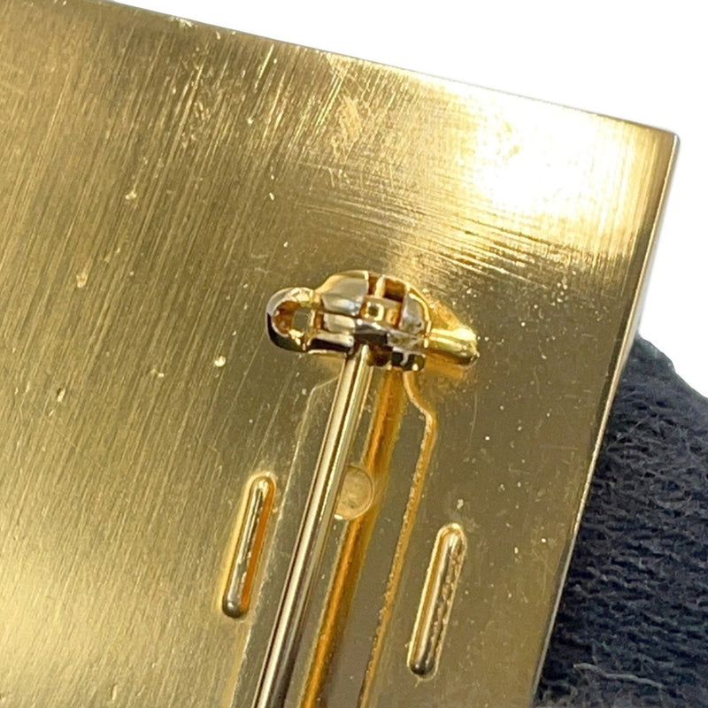 Cc Logo Brooch Gold-Tone Metal