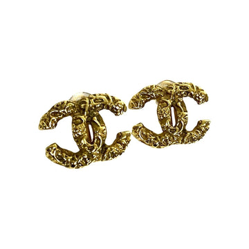 Cc Logo Clip-On Earrings Metal Gold-Tone