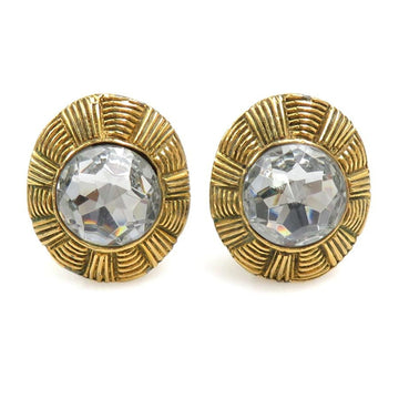 Rhinestone Clip-On Earrings Metal And
