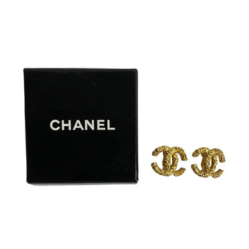 Cc Logo Earrings Metal Gold-Tone