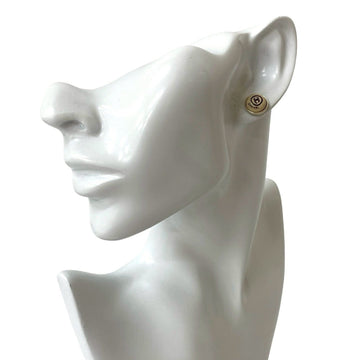 Cc Logo Earrings Sterling Silver Silver-