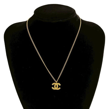 Cc Logo Pendant Necklace Metal
