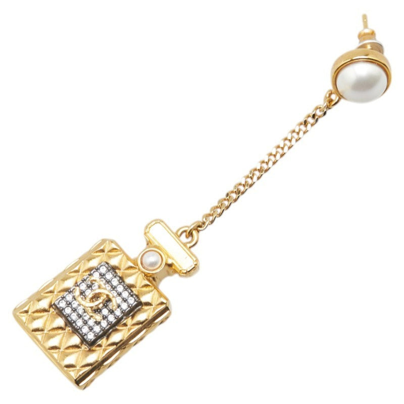 Cc Logo Earrings Metal Gold-Tone