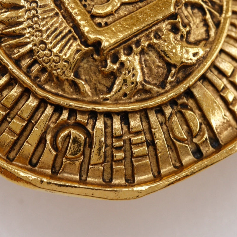 Cc Logo Clip-On Earrings Metal Gold-Tone