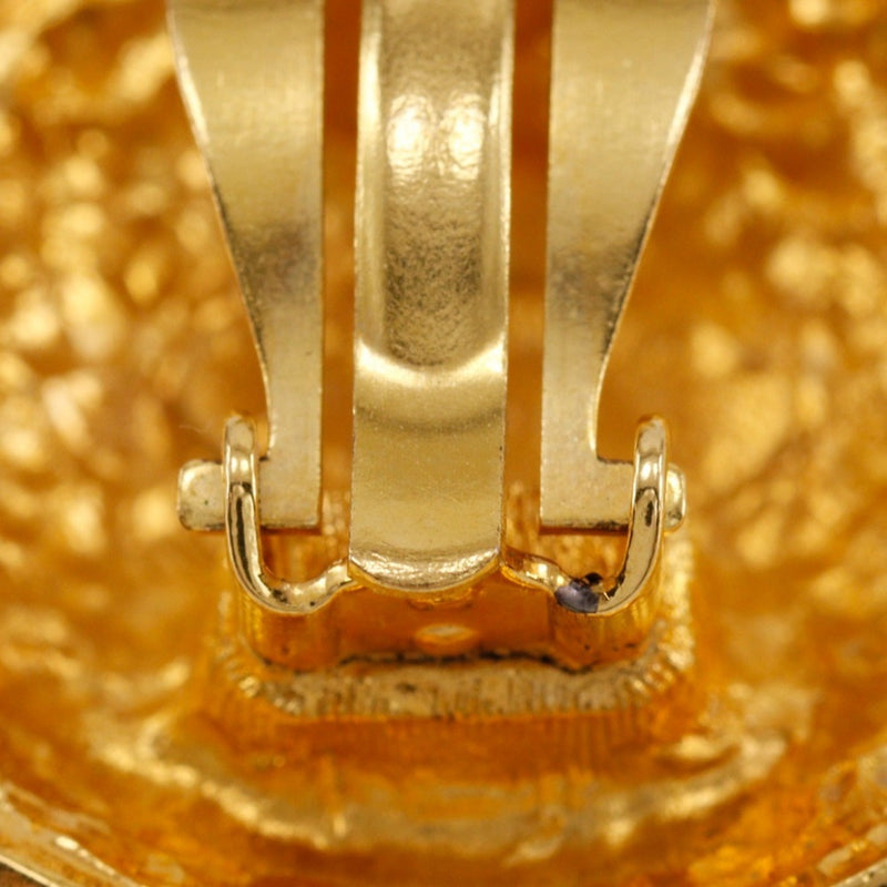 Cc Logo Clip-On Earrings Metal Gold-Tone