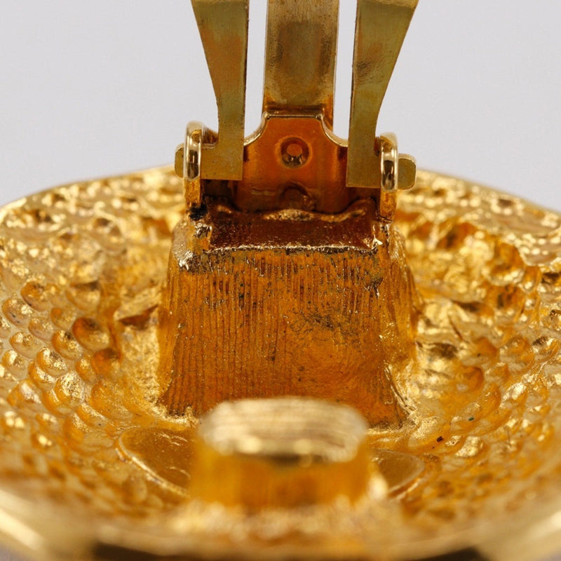 Cc Logo Clip-On Earrings Metal Gold-Tone