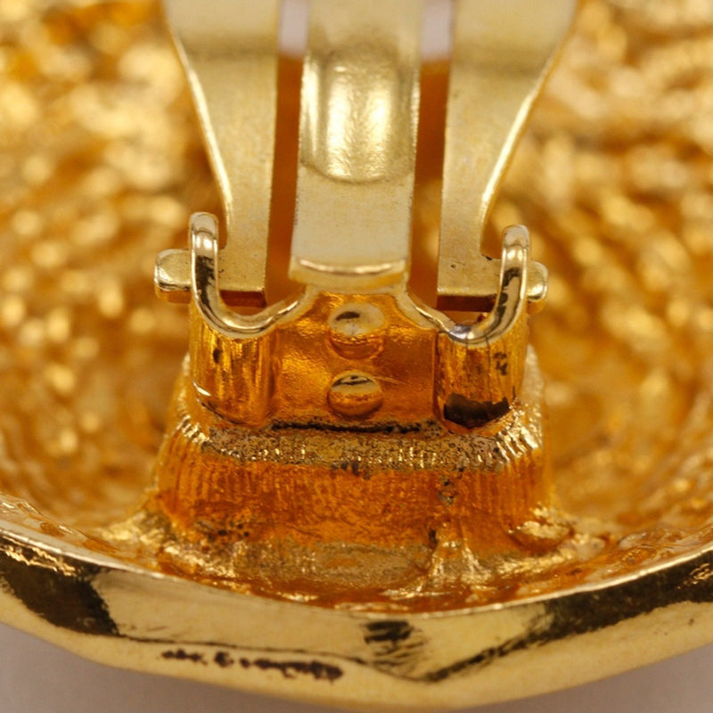 Cc Logo Clip-On Earrings Metal Gold-Tone