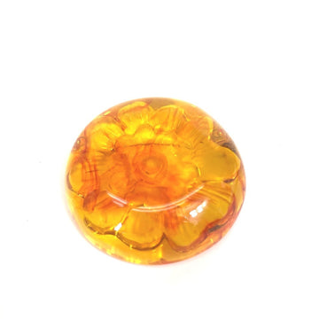 Camellia Brooch Plastic Orange