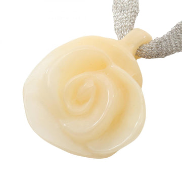 Cc Logo Pendant Necklace Sterling Silver