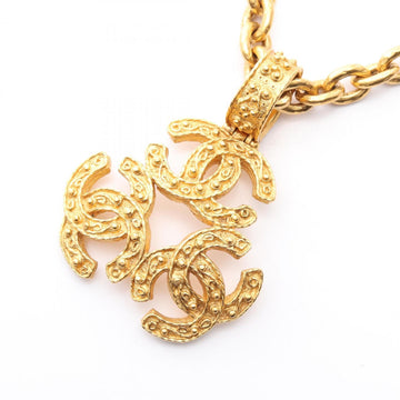 Cc Logo Pendant Necklace Metal