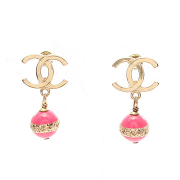 Cc Logo Earrings Metal Gold-Tone