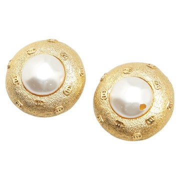 Chanel Cc Logo Clip-On Earrings Metal