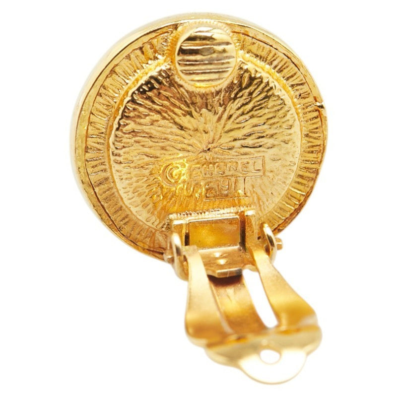 Clip-On Earrings Pearl Gold-Tone