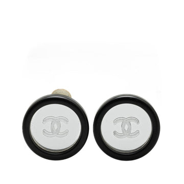 Chanel Cc Logo Round Clip-On Earrings