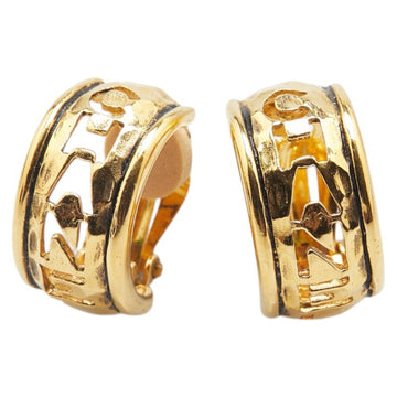 Clip-On Earrings Logo Gold-Tone