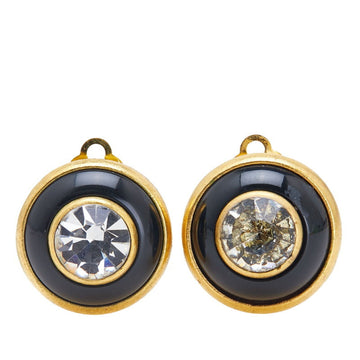 Chanel Rhinestone Clip-On Earrings