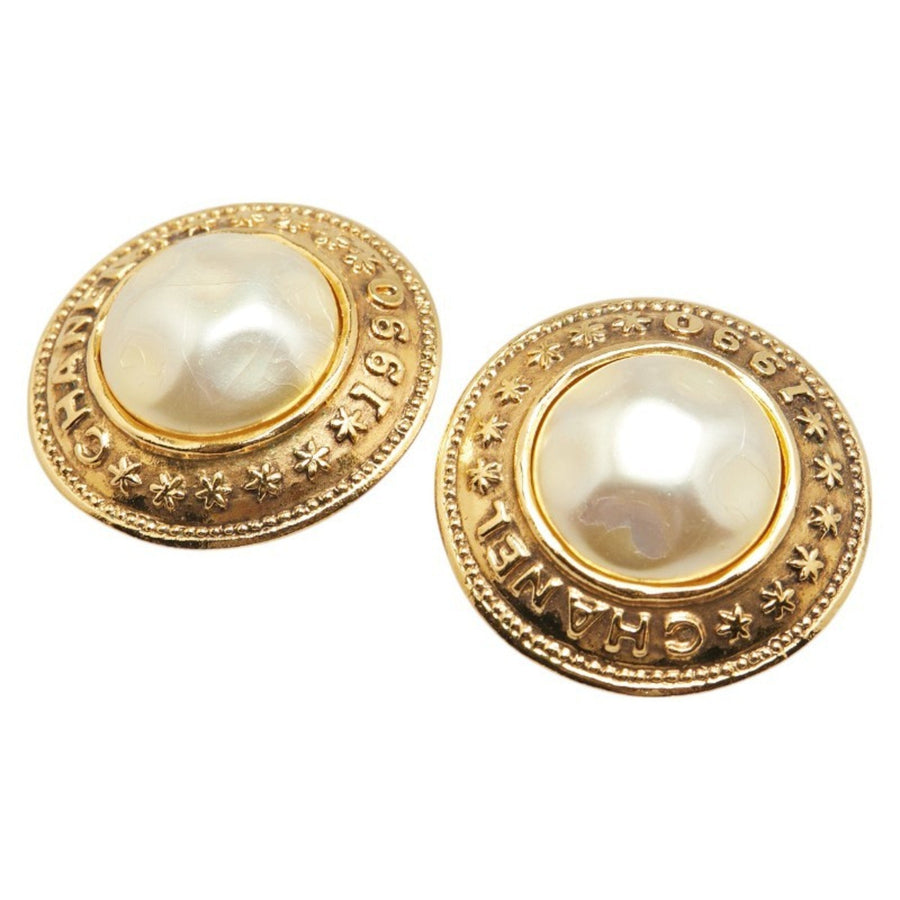 Chanel Vintage Earrings Pearl