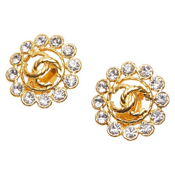 Cc Logo Clip-On Earrings Metal Gold-Tone