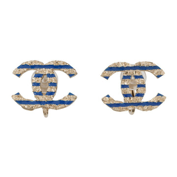 Cc Logo Clip-On Earrings Gold-Tone Metal