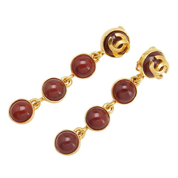 Cc Logo Round Clip-On Earrings Metal